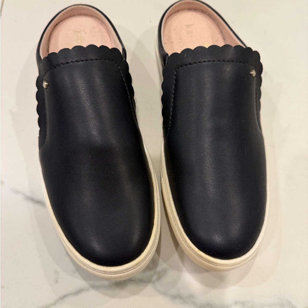 Kate Spade navy blue Andi Sneakers Scalloped Slip-On